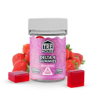 Tre House Strawberry Delta 9 THC Gummies