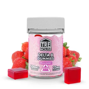 TRE HOUSE Strawberry Delta 8 THC Gummies