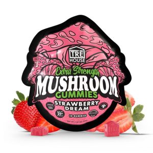 Tre House Strawberry Dream Extra-Strength Mushroom Gummies